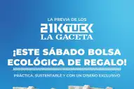 21K de LA GACETA: el sábado 3 de octubre pedí tu bolsa ecológica de regalo y aprovechá la preventa