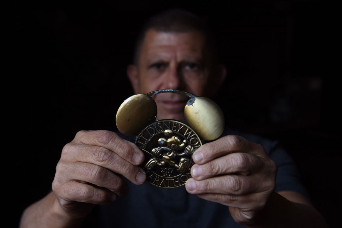 LA DE MICKEY. Farall pudo disfrutar de la particular maratón que se corre en Orlando. LA GACETA/FOTO DE DIEGO ARÁOZ