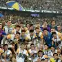 Rosario Central regresó con el título y sus jugadores le cantaron a Estudiantes en el aeropuerto