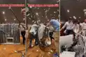 A patadas y palazos contra la Legislatura: el video de LLA que desató una ola de repudios