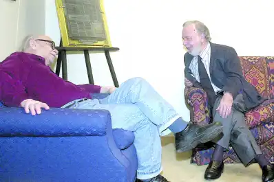 Recuerdos fotográficos: 2000. Sabato contó a LA GACETA que prefería pintar a escribir