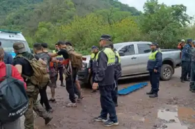 Encontraron sanos a los dos jóvenes extraviados en el paraje Aguas Chiquitas