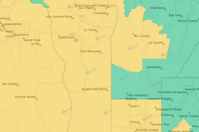 Alerta amarilla: 13 provincias tendrán vientos, lluvias, tormentas y nevadas este viernes