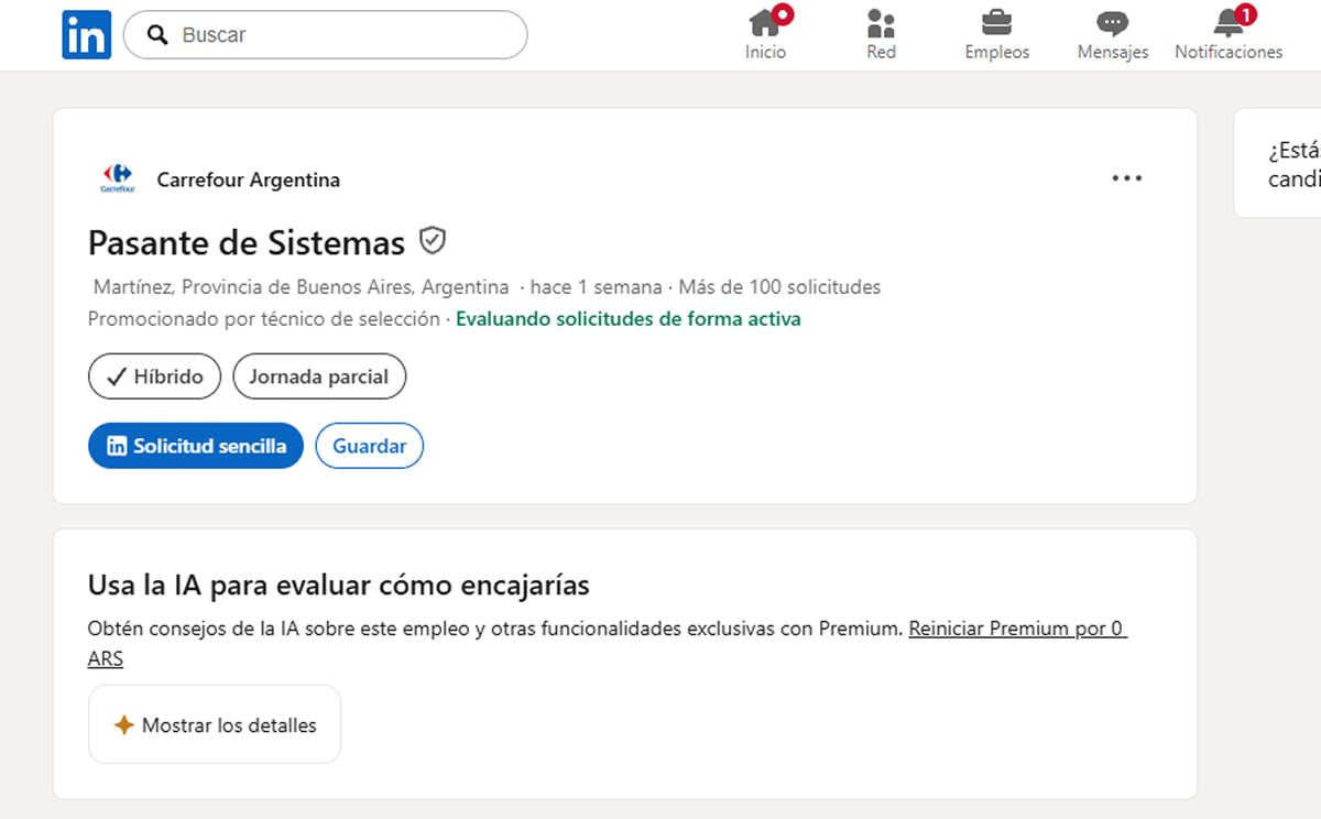PASANTÍA. Carrefour busca estudiantes de Sistemas para incorporarse al equipo de eCommerce B2C sin experiencia previa