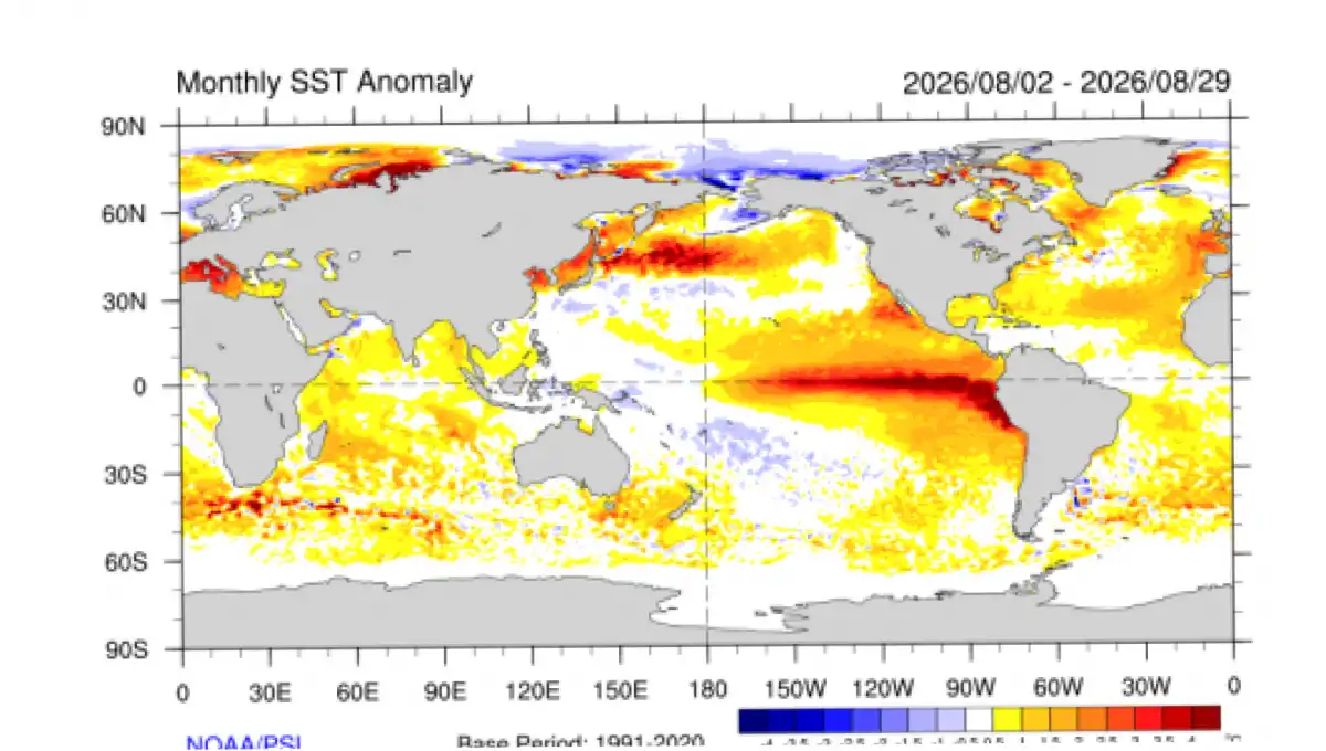 “Súper” Niño 2026: el fenómeno climático alcanzará su fase más crítica en octubre