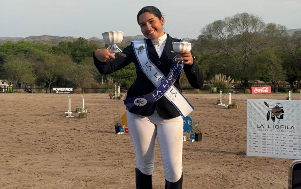 GRAN ACTUACIÓN. La amazona Ana Salguero se consagró campeona en 1,20 y subcampeona en 0,90 metro.