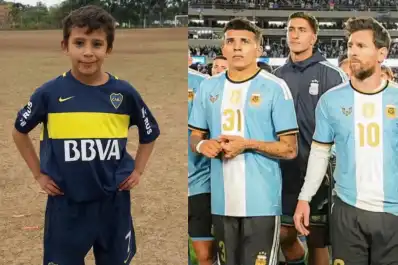 La historia de Leonel Flores, la nueva figura de la Selección que ayer estuvo en la despedida de Messi