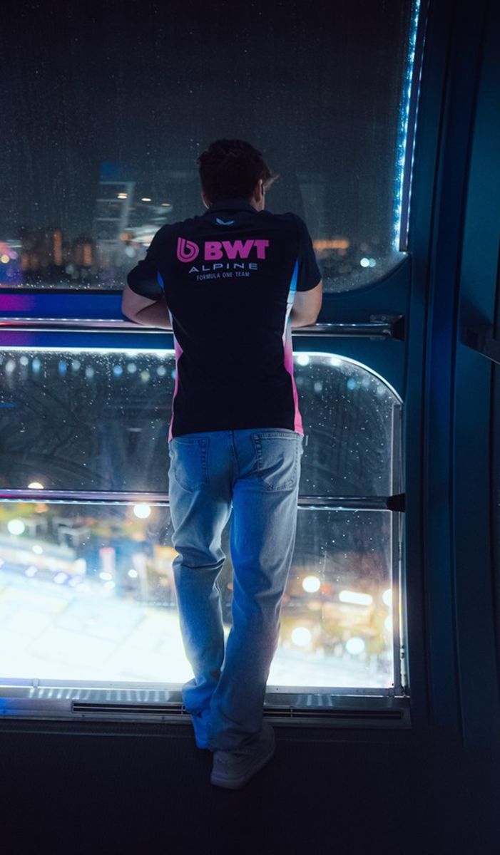 Colapinto visitó el Singapore Flyer.