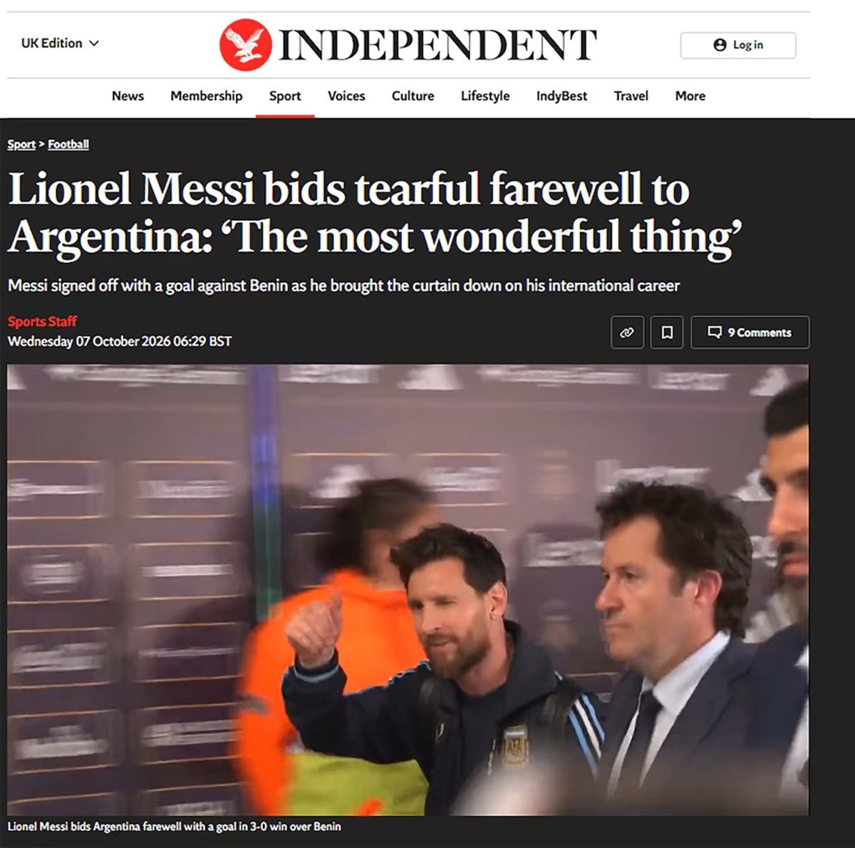 El último tango: las portadas de los medios de todo el mundo se rindieron ante la despedida de Messi de la Selección