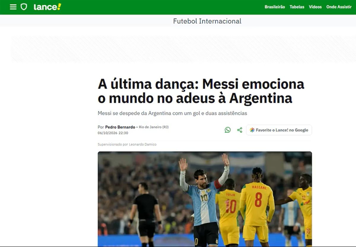 El último tango: las portadas de los medios de todo el mundo se rindieron ante la despedida de Messi de la Selección