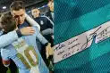 Aunque te enojes: Juan Musso mostró la curiosa dedicatoria que Messi le escribió en la camiseta