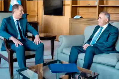 Diego Santilli busca apoyos y votos para la reforma electoral: se reunió con Jaldo