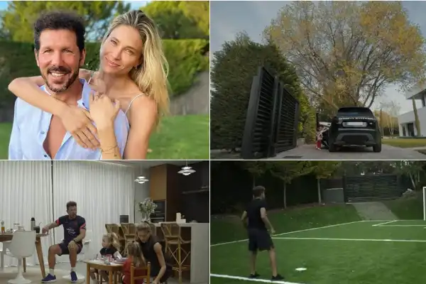 Así es la lujosa vida de Diego Simeone y Carla Pereyra: tienen una mansión de 1.900 metros cuadrados