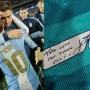 Aunque te enojes: Juan Musso mostró la curiosa dedicatoria que Messi le escribió en la camiseta