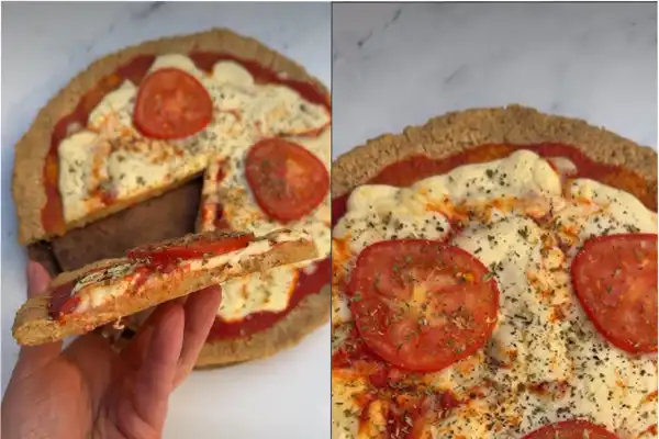Pizza de avena para principiantes: la receta saludable y proteica para resolver tus cenas en pocos minutos