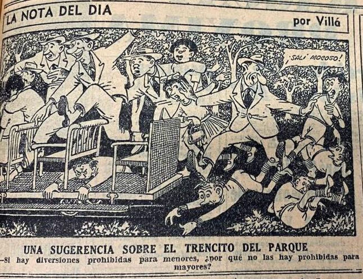 Recuerdos fotográficos: el trencito del parque, ilusión de un viaje para los niños, diversión para los grandes