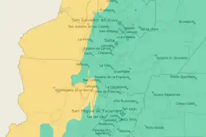 Rige una alerta meteorológica amarilla por nevadas en dos provincias del NOA