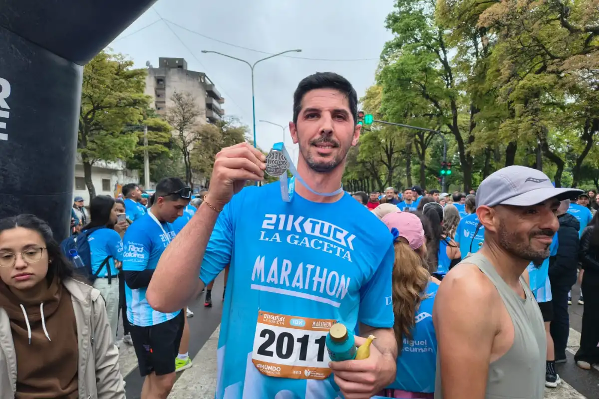 El basquetbolista Pablo Walter corrió la carrera de LA GACETA.
