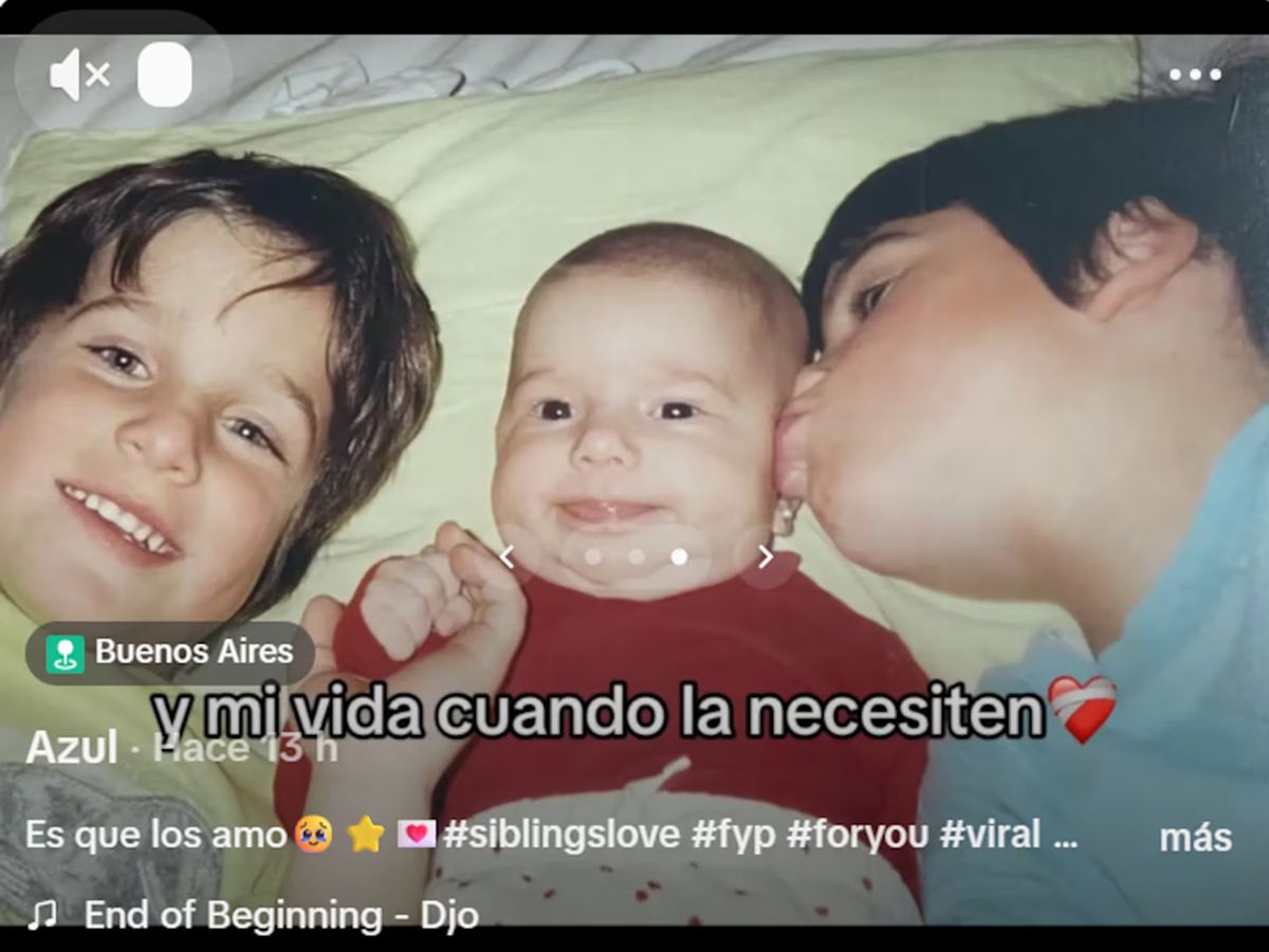 Azul Giordano Yankelevich compartió fotos de su infancia junto a sus hermanos