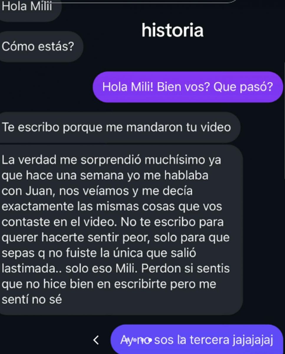 Los chats que revelaron la infidelidad