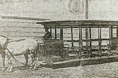 Recuerdos fotográficos: el insólito robo de un tranvía con caballo en 1886