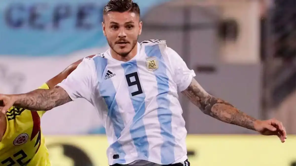 MAURO ICARDI. Wanda puso a la venta en su tienda online una camiseta de la Selección argentina que perteneció al futbolista por $20.000.