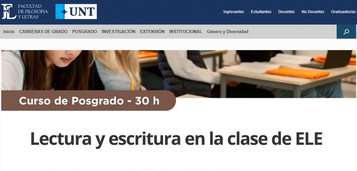 ESPAÑOL. La propuesta aborda herramientas para trabajar lectura y escritura en clases de ELE.