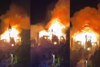 Violentas protestas en Francia: incendiaron el histórico ayuntamiento de Limoges y su cúpula se desplomó