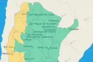 El SMN emitió una alerta amarilla por Zonda para tres provincias del norte argentino