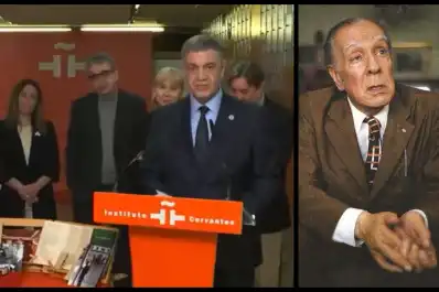 “José Luis Borges”: el furcio de Jorge Macri en un homenaje al escritor argentino en España
