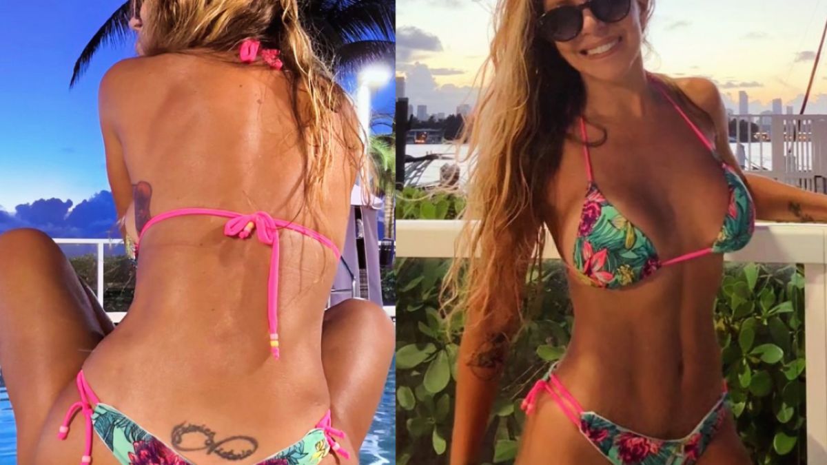 Así luce Mónica Ayos a los 54 años: posó en bikini desde la pileta y sorprendió en las redes