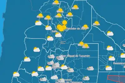 Pronóstico del fin de semana en el NOA: el SMN anunció lluvias y descenso de temperatura