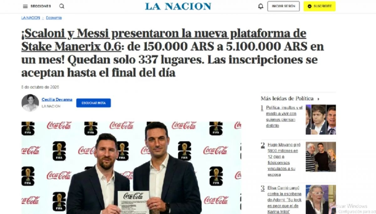 Un jubilado creyó que Messi y Scaloni ofrecían un negocio millonario y perdió $24 millones en una estafa con IA