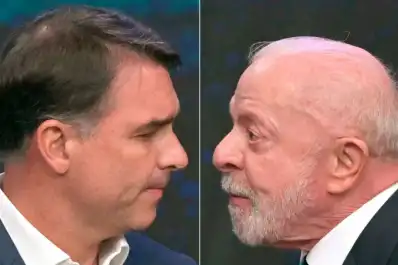 El momento más tenso del debate en Brasil: Flávio Bolsonaro llamó “nueve dedos” a Lula y tuvo que disculparse