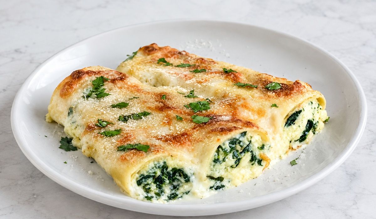 Canelones de verdura y ricota