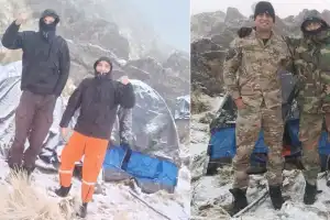 Grietas, cuevas y nieve: el desafío de los rescatistas para encontrar a Moyano en las zonas más difíciles del Ñuñorco