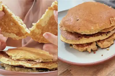 Panqueques de yogur griego y manzana: la receta proteica sin harinas de Paulina Cocina para resolver el desayuno en cinco minutos