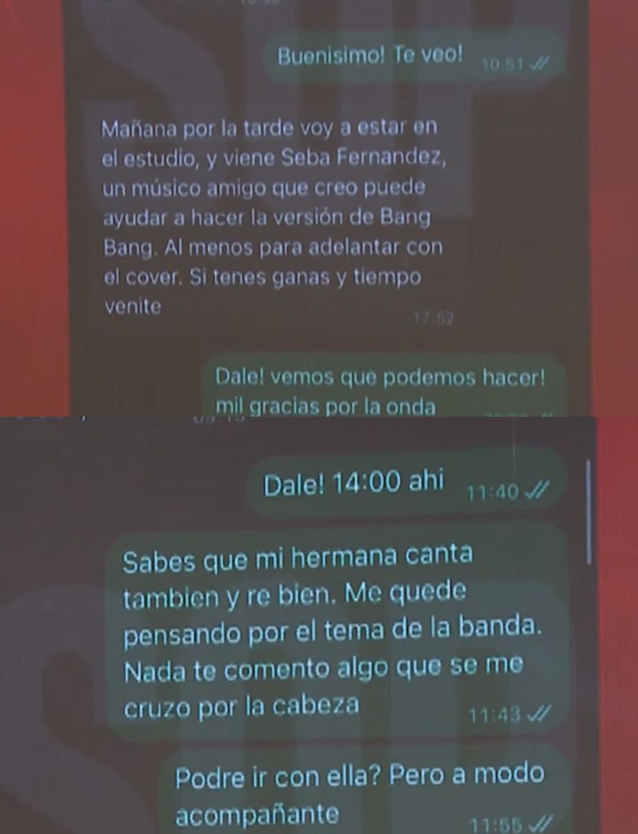Se filtraron los chats entre Emanuel Ortega y Josefina Lynch que derivaron en la separación de Julieta Prandi