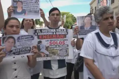 Paro nacional docente: la Casa de Corrientes fue el punto de reclamo en CABA