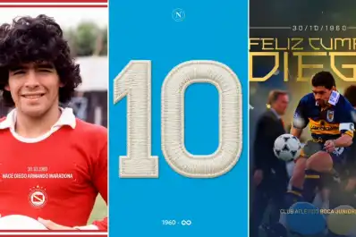 “Feliz cumpleaños, Pelusa”: Napoli, Boca, Newell’s y los mensajes del fútbol para Diego Maradona