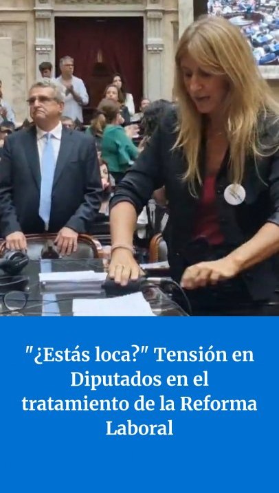 “¿ESTÁS LOCA?”: TENSIÓN EN PLENA SESIÓN POR LA REFORMA LABORAL