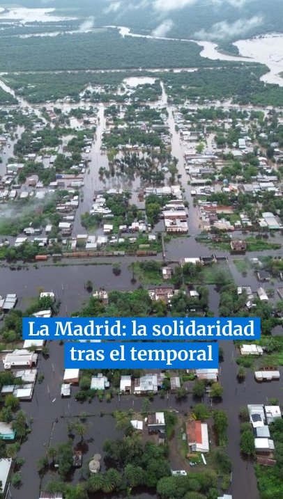 El fin de semana, la solidaridad se volvió protagonista en La Madrid tras la bajada del agua