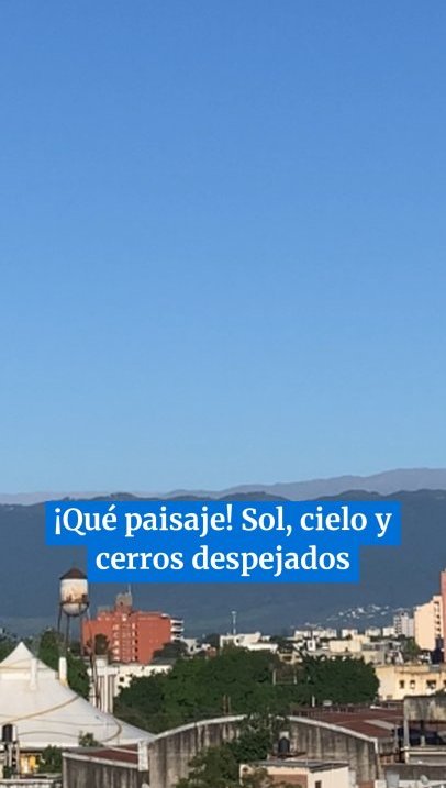 El último día del finde XXL amaneció con un sol a pleno y los cerros completamente despejados