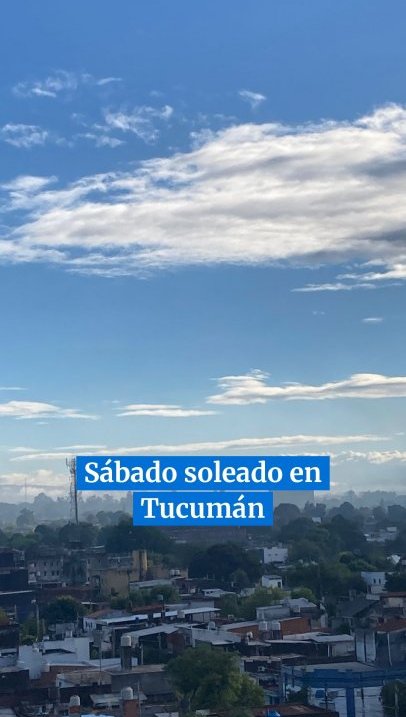 Sábado soleado en Tucumán
