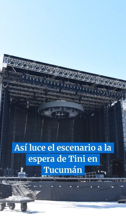 Un lujo: así luce el Megaescenario que tendrá Tini en Tucumán