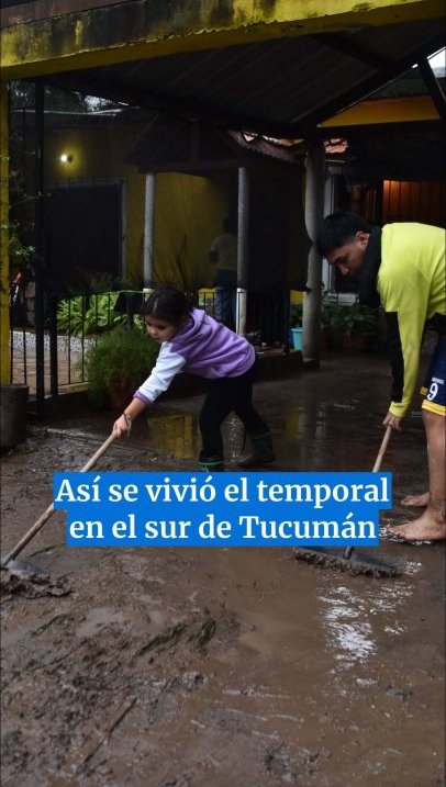 Así se vivió el temporal en el sur de Tucumán
