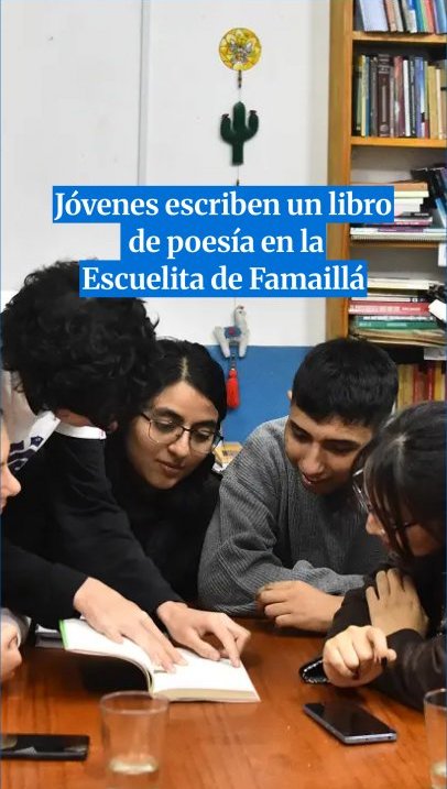 Jóvenes escriben un libro de poesía en la Escuelita de Famaillá