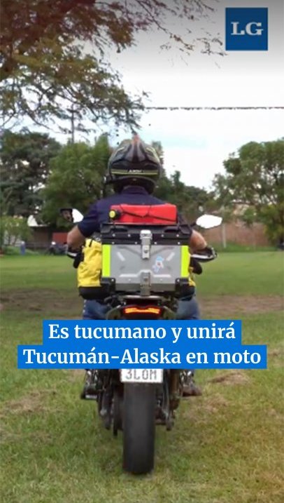 Es tucumano y unirá Tucumán y Alaska en moto