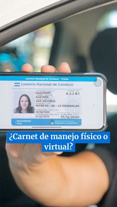 ¿Carnet físico o virtual? “La única licencia válida es la digital, pero hay excepciones”