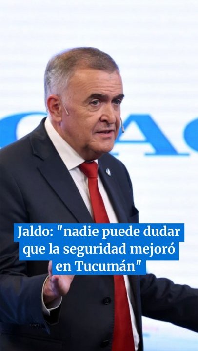 Jaldo: "hoy nadie puede dudar que la seguridad mejoró en Tucumán"